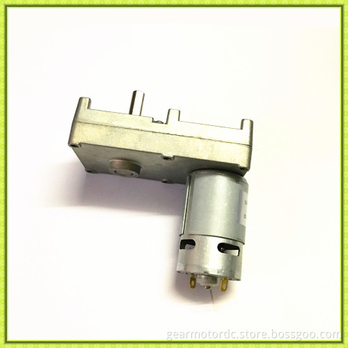 Permanent magnet Big torque 9.5mm shaft 24V low speed rpm flat dc gear motor